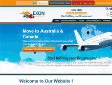 Tablet Screenshot of exonimmigration.com